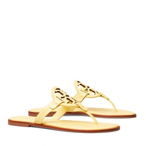 FINAL PRICE ❤️‍🔥 TORY BURCH ✨ MILLER SANDAL IN BANANA - Picture 2 of 12